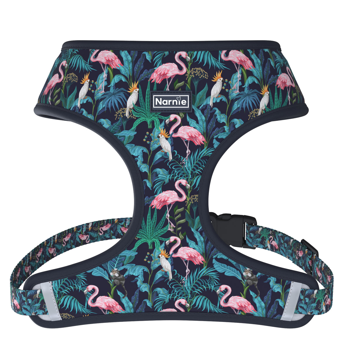 Reversible Harness - Flamingo Noir